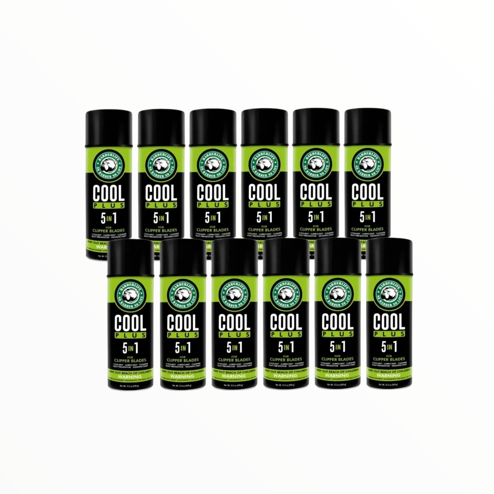 Caja Master 12 Unidades: Enfriador y Desinfectante 5 en 1 Barberlife 2 Cool Plus