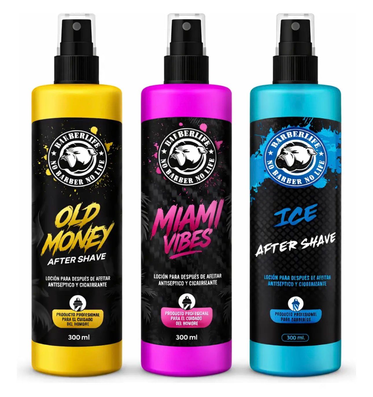 Pack de 3 Lociones After Shave Barberlife 300ml