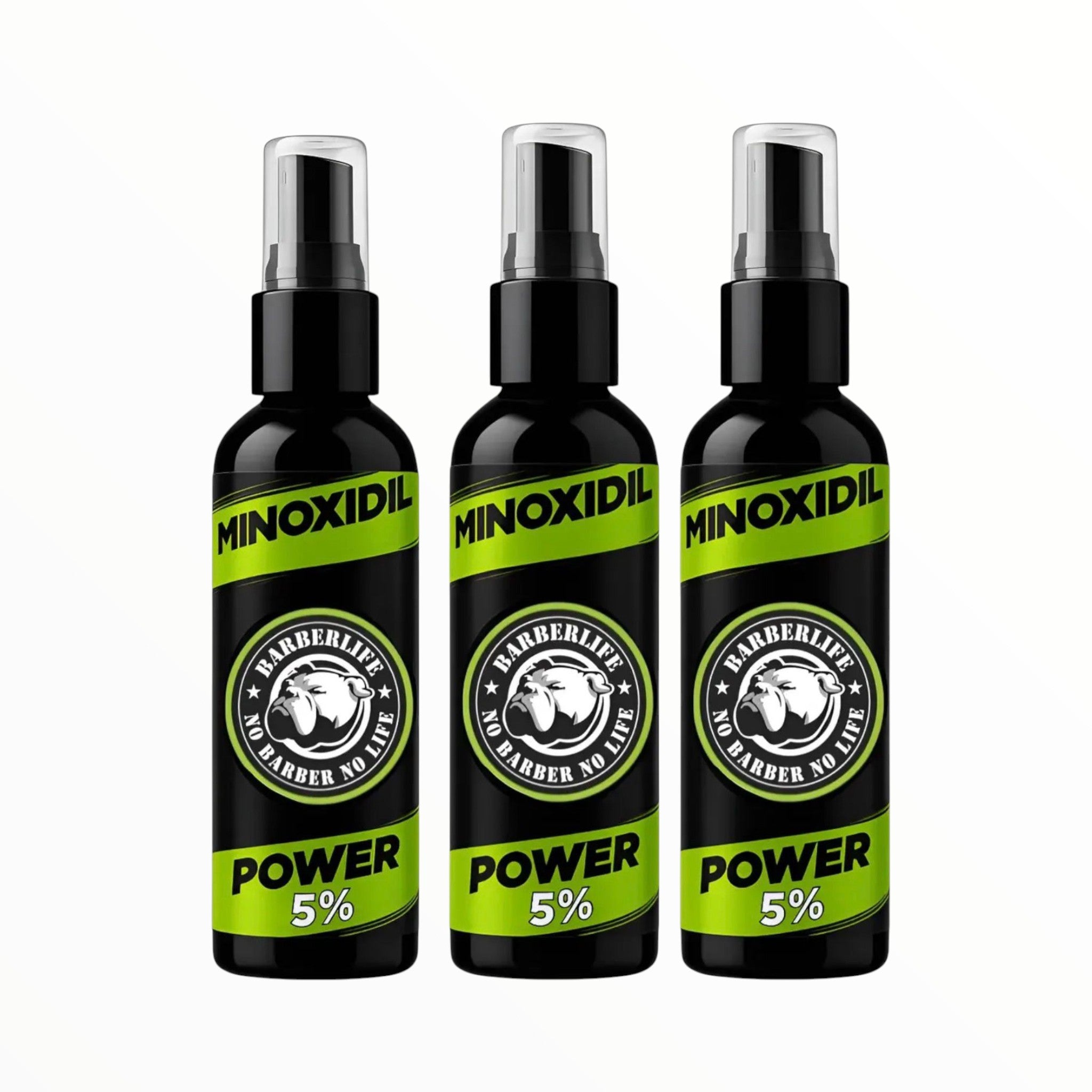 Pack de 3 Minoxidil 5% para Crecimiento de Barba