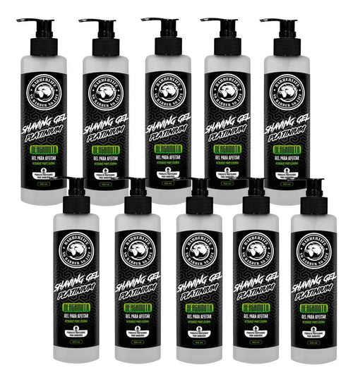 10 Geles Shaving Afietado Platinium Bergamota Barberlife