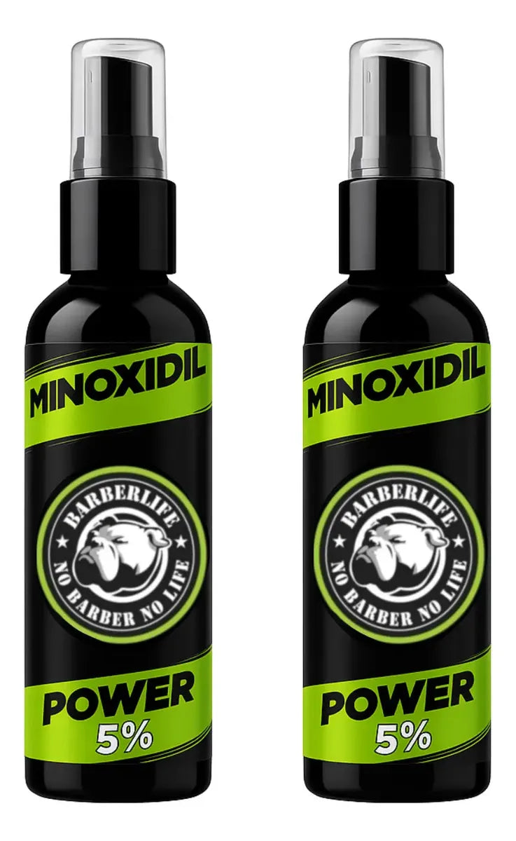 2 Minoxidil 5% Power Para Crecimiento Barba Y Cabello