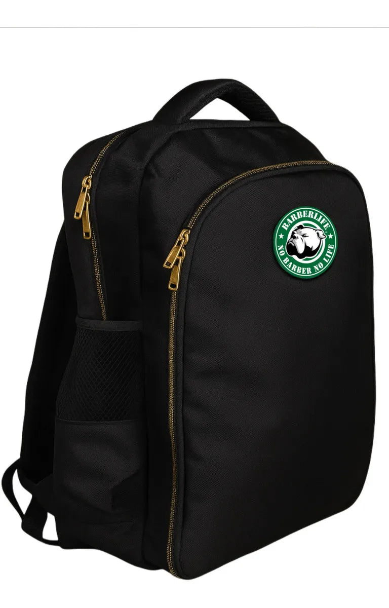 Mochila O Bolsa Para Barbero ( Porta Artículos ) Lady Barber Color Negro Diseño de la tela Lisa