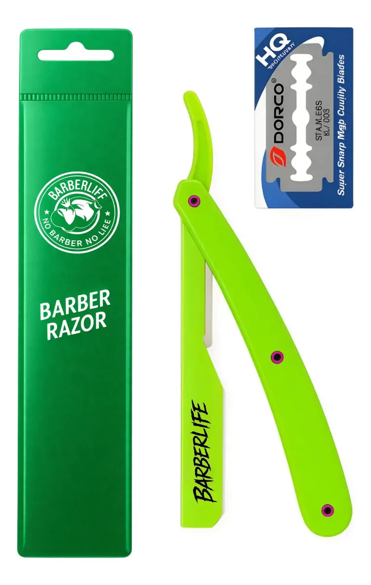 Porta Navajas Barbero Barberlife Incluye Navajas Dorco