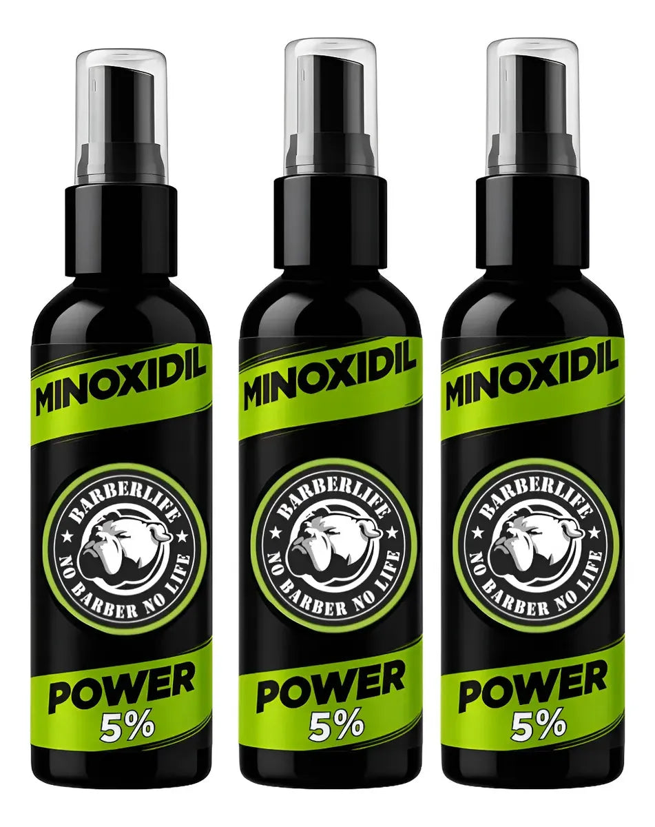 3 Minoxidil 5% Para Crecimiento De Barba Neutra