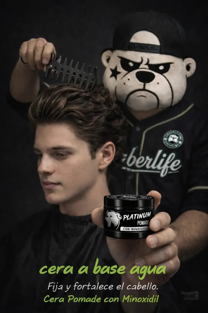 2 Pomades Fijación Con Minoxidil Para Cabello+peine Textura