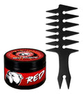 Pomade Red Para Cabello Base Agua+ Peine De Textura