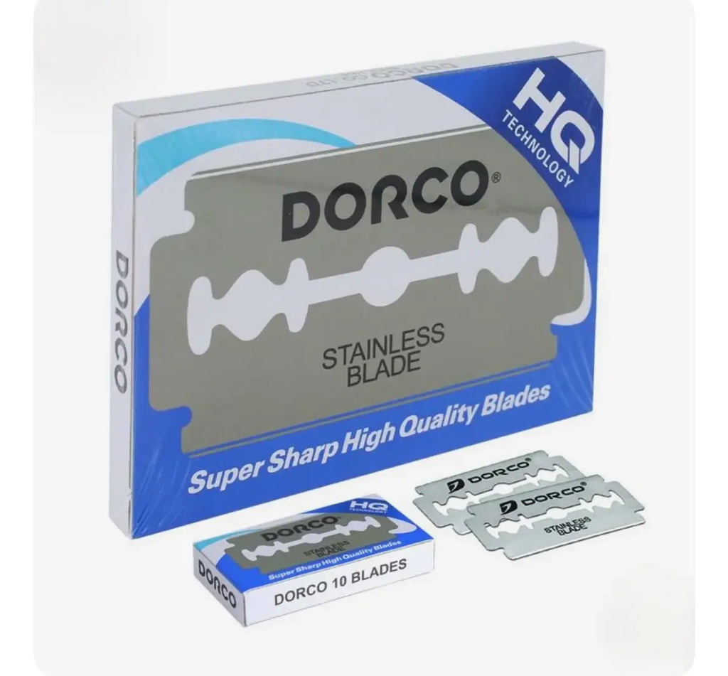 100 Navajas Dorco + 2 Lociónes After Shave Barberlife