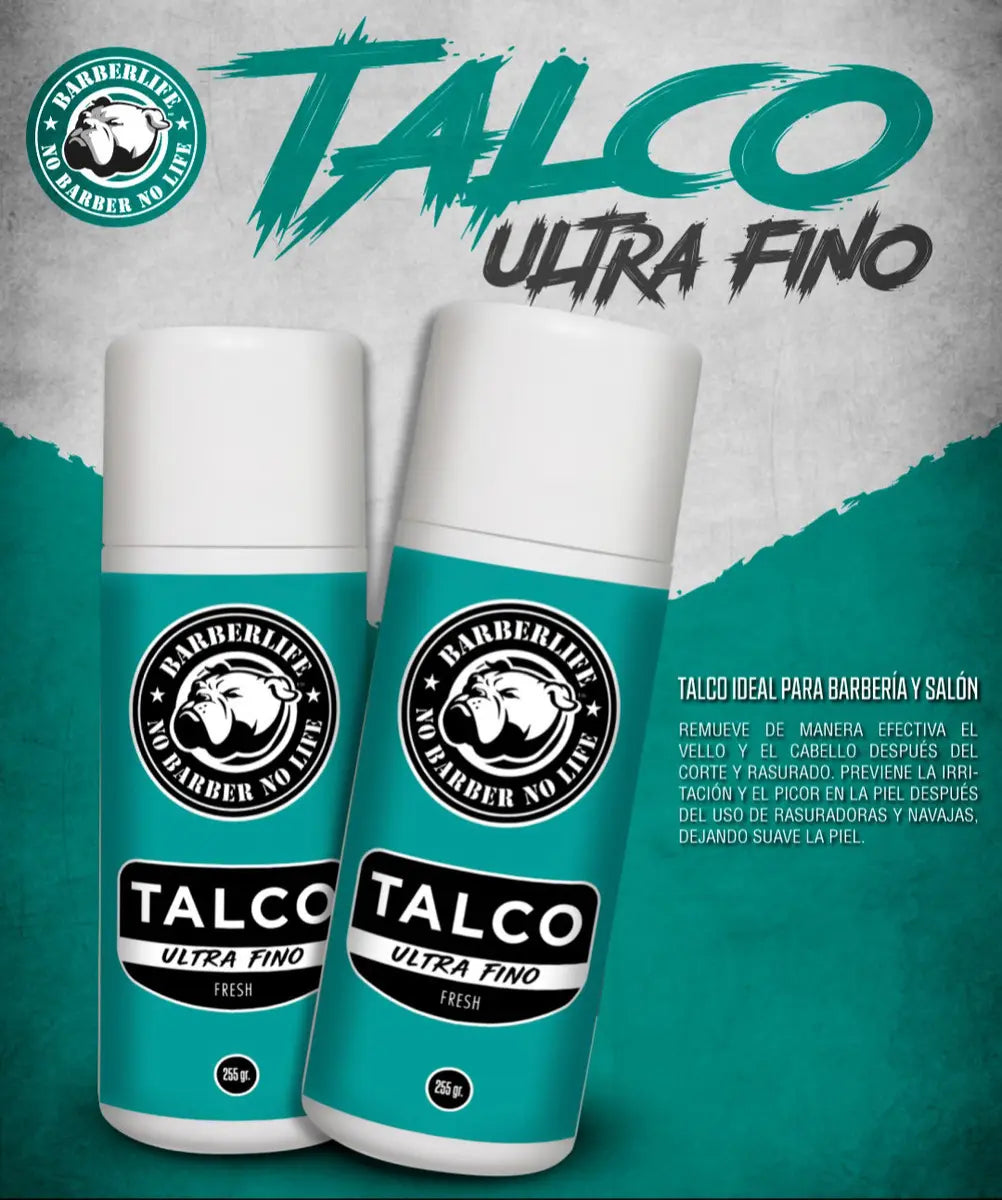 Talco Ultrafino Para Barberia Y Salones