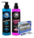 Gel Afeitado Ice+locion After Miami+100 Navajas Desechables