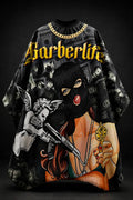 Capa Cubridor Barbero Ladybarber Querubin Belico Color Negro