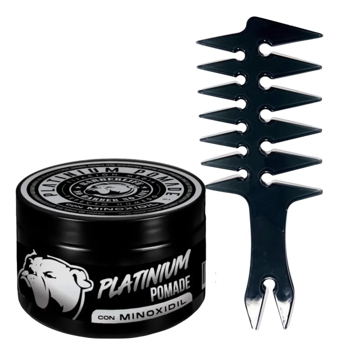Cera Pomade Fijación De Cabello Con Minoxidil+ Peine Textura