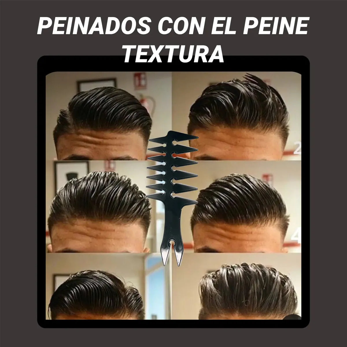 Cera Pomade Premium Peinar Moldear Cabello+peine Texturizado