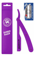 Porta Navajas Barbero Barberlife Incluye Navajas Dorco Color Púrpura