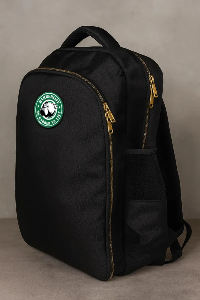 Mochila O Bolsa Para Barbero ( Porta Artículos ) Lady Barber Color Negro Diseño de la tela Lisa