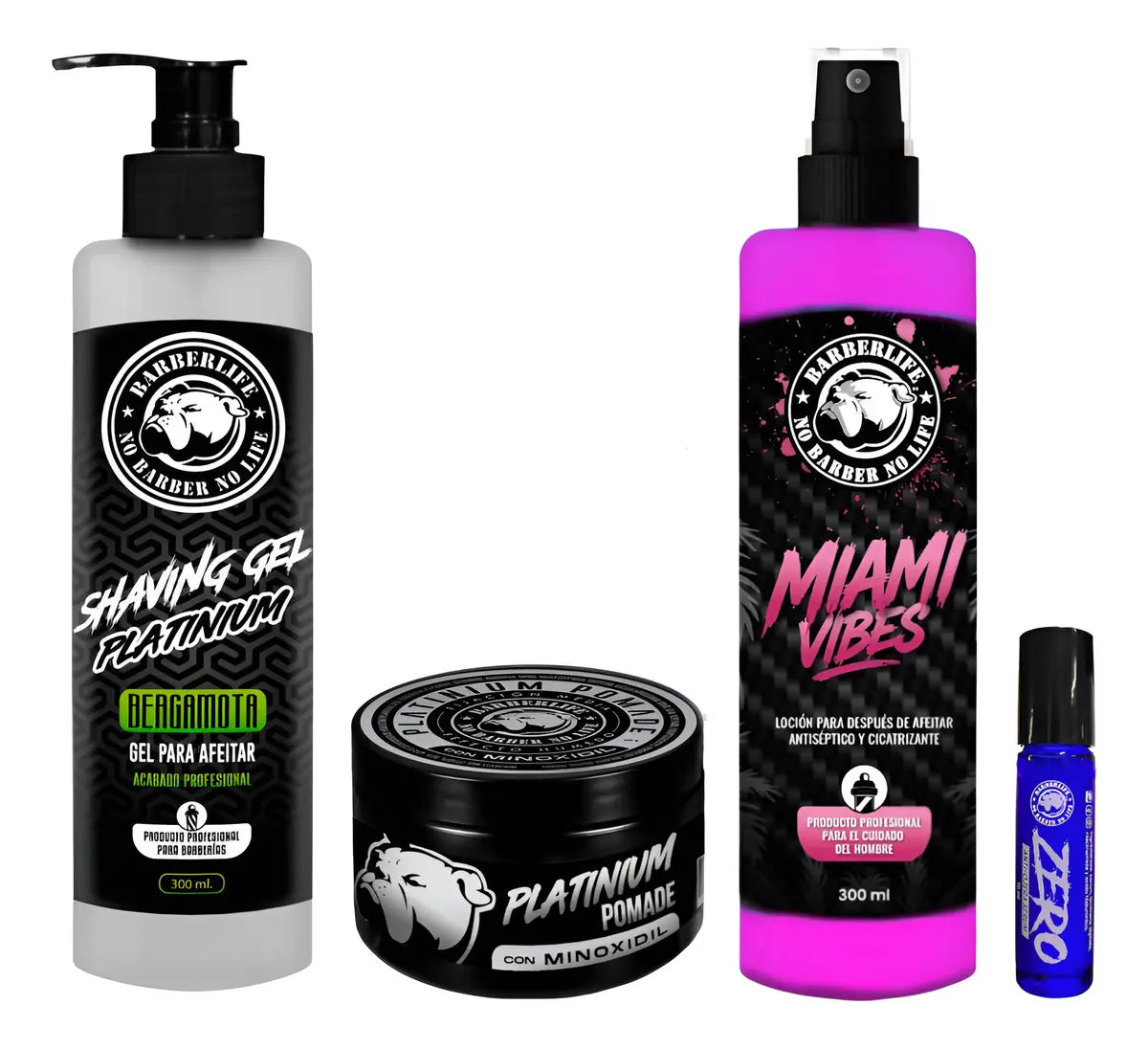 Kit Gel Afeitado+locion After+cera+roll On Anti Ojeras