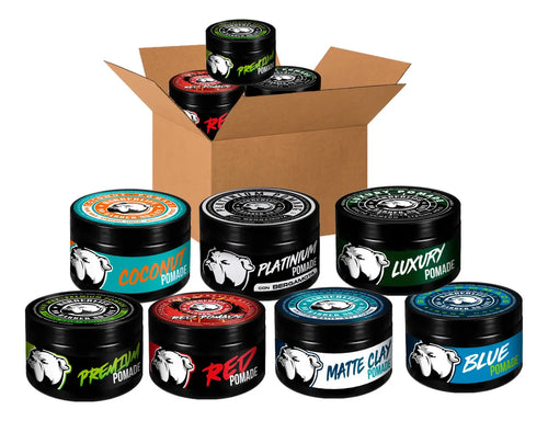 12 Pack Cera Pomada Para Cabello Barberlife Varios Aromas