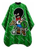 Capa Cubridor Barbero Ricky Ricon Bandido Color Verde Ricky bandido