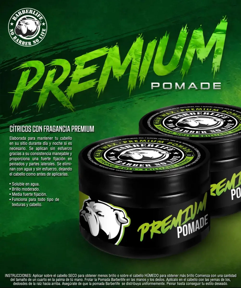 12 Pack Cera Pomada Para Cabello Barberlife Varios Aromas