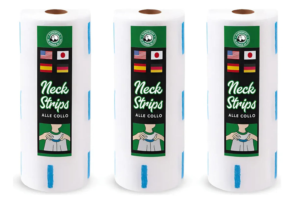 3 Pack Papel Para Cuello Barbería. 500 Tiras Barberlife