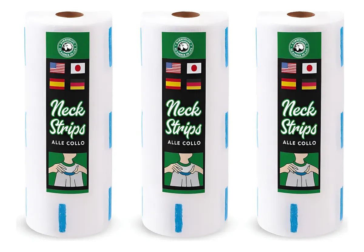 3 Pack Papel Para Cuello Barbería. 500 Tiras Barberlife