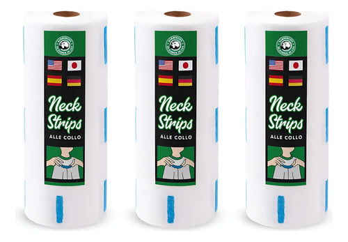 3 Pack Papel Para Cuello Barbería. 500 Tiras Barberlife