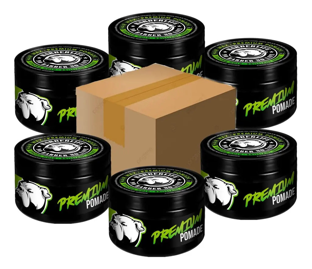 6 Pomades Premium Barberlife Para Fijación Cabello