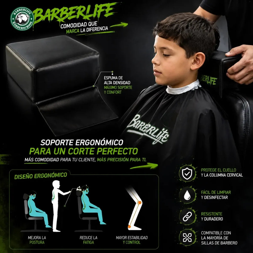 Aumento Extensión Para Sillon Barbero Peluquero Para Niño