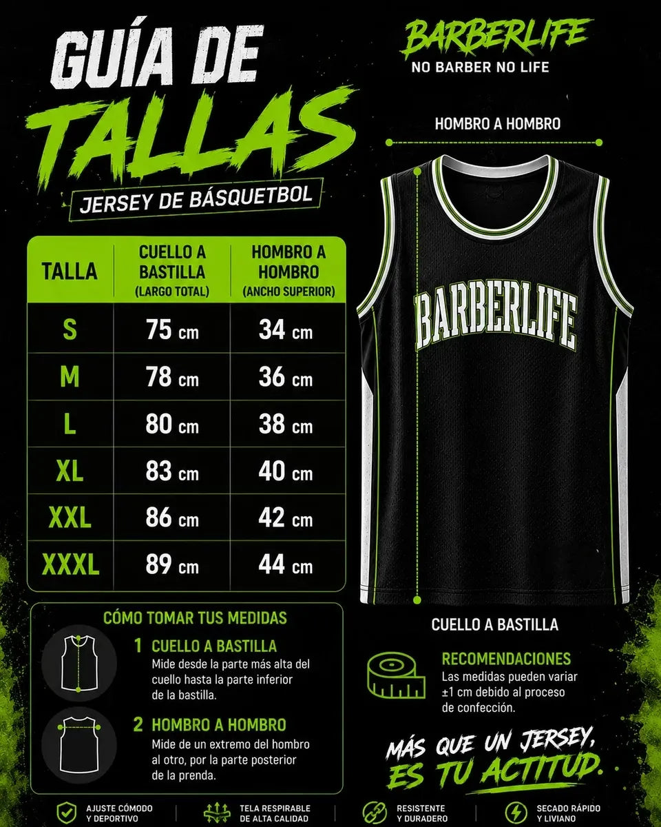 Jersey Basket Ball Oficial Barberlife