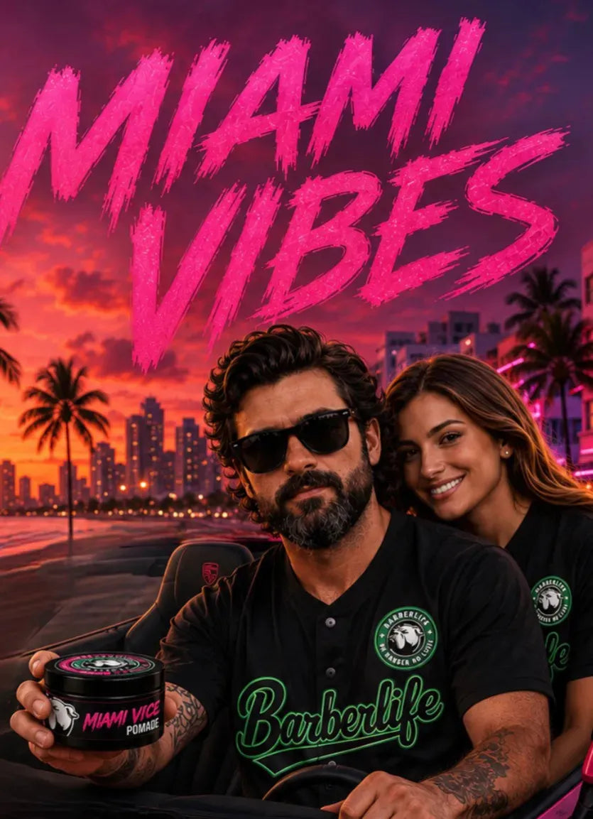 2 Pomades Fijación Efecto Mate Y Húmedo Miami+peine Textura