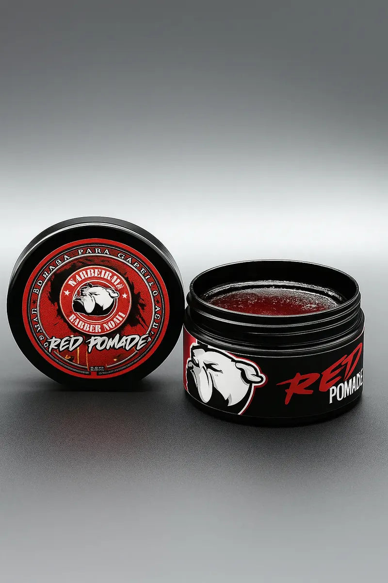 6 Pomades Red Barberlife Para Fijación Cabello