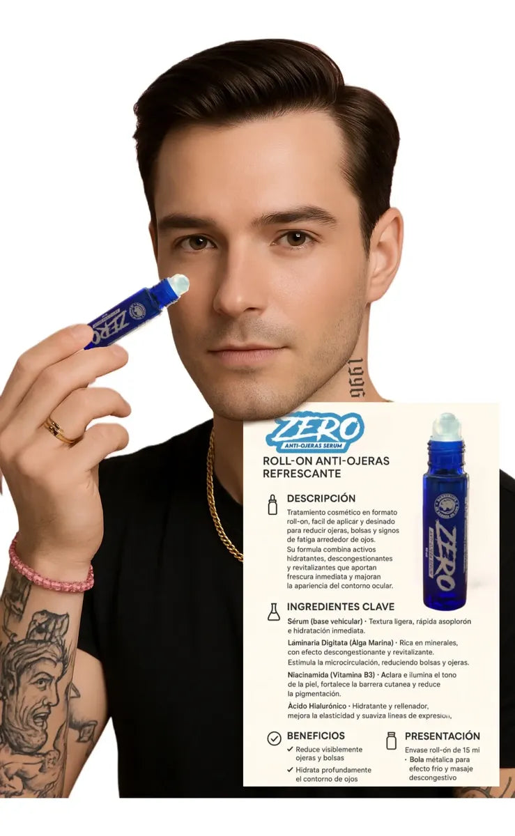 Cera Pomade Fijación Cabello Minoxidil+ Roll On Anti Ojeras