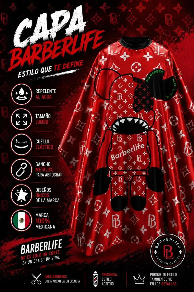Capa Cubridor Barbero Peluquero Barberlife Original