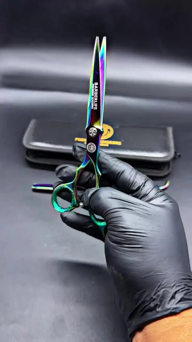 Kit Tijeras Barbero/peluquero 6.5 Multicolor Calidad Japones