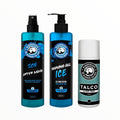 Kit de Afeitado Profesional Barberlife: Shaving Gel Ice + After Shave + Talco Fino