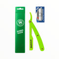 Porta Navajas de Barbero Profesional Barberlife + Kit de 10 Navajas Dorco