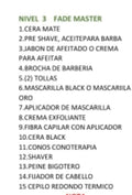 Kit Barber Nivel Master Fade